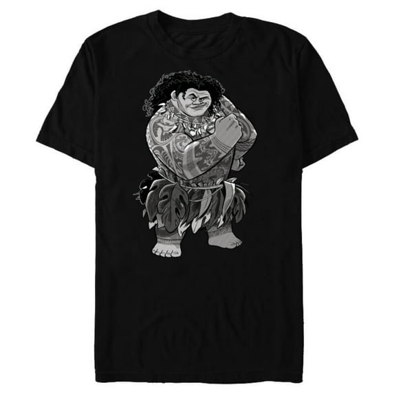 Disney Moana Maui- Short Sleeve Blended T-Shirt for Adults - Customized-Black