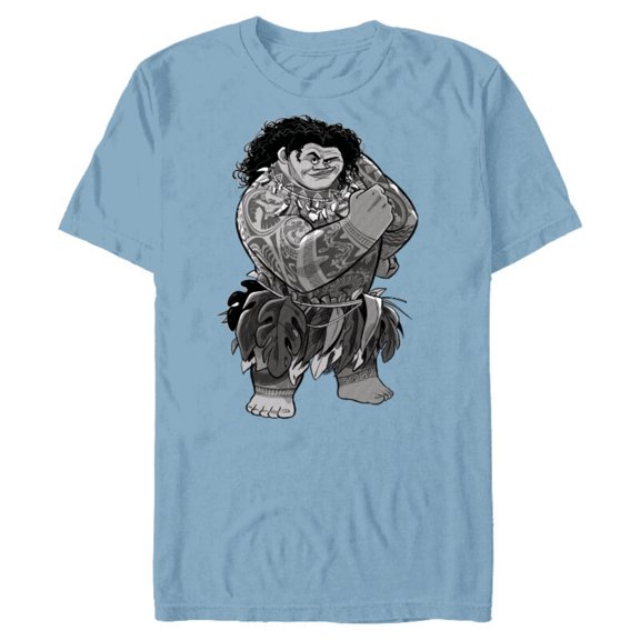 Disney Moana Maui- Short Sleeve Blended T-Shirt for Adults - Customized-Ocean Blue