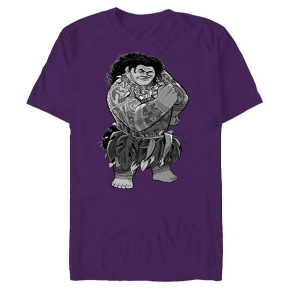 Disney Moana Maui- Short Sleeve Blended T-Shirt for Adults - Customized-Purple
