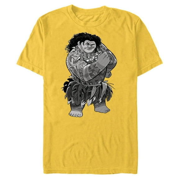 Disney Moana Maui- Short Sleeve Blended T-Shirt for Adults - Customized-Yellow