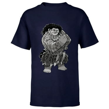 Disney Moana Maui - Short Sleeve T-Shirt for Kids - Customized-Navy