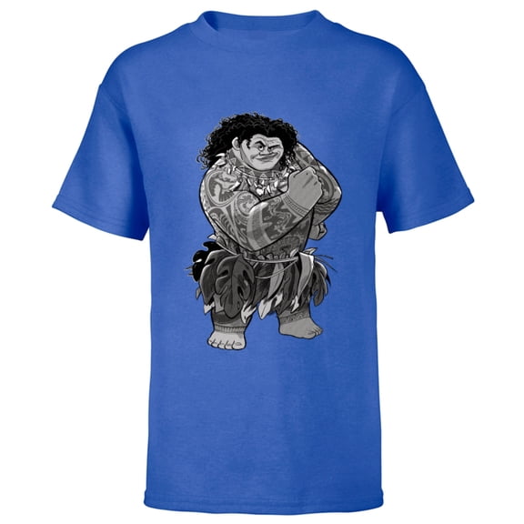 Disney Moana Maui - Short Sleeve T-Shirt for Kids - Customized-Royal