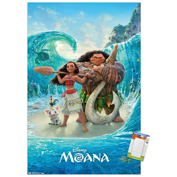 Disney Moana - Ocean Floor Wall Poster, 14.725" x 22.375"