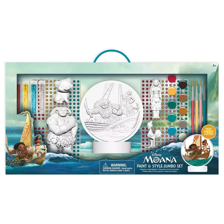 Disney Moana Paint and Style Jumbo Set - Walmart.com