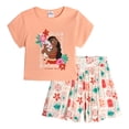 thumbnail image 1 of Disney Moana Toddler Girls' 2-Piece T-Shirt and Skort Set Pua Peach, 1 of 7