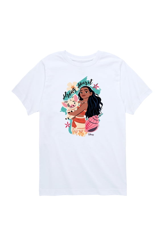 - Moana Strong Spirit - Toddler Boys Short Sleeve Graphic T-Shirt