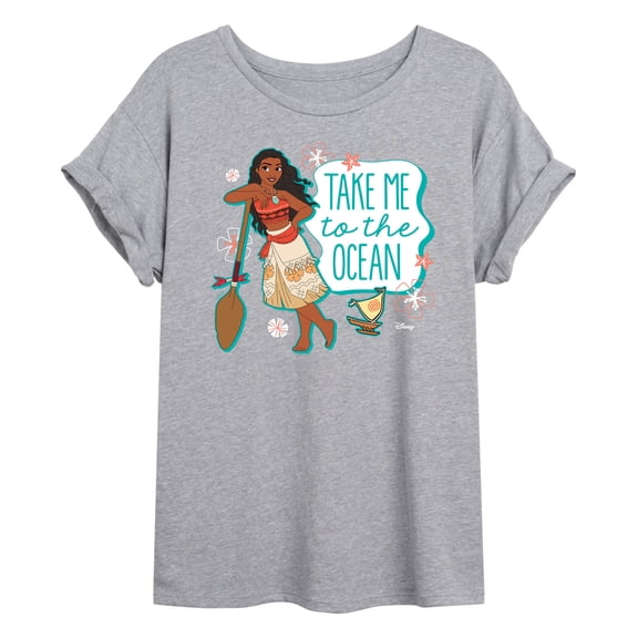 Disney Moana - Take Me To The Ocean - Juniors Ideal Flowy Muscle T-Shirt