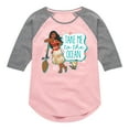 thumbnail image 1 of Disney Moana - Take Me To The Ocean - Toddler & Youth Girls Raglan Graphic T-Shirt, 1 of 5
