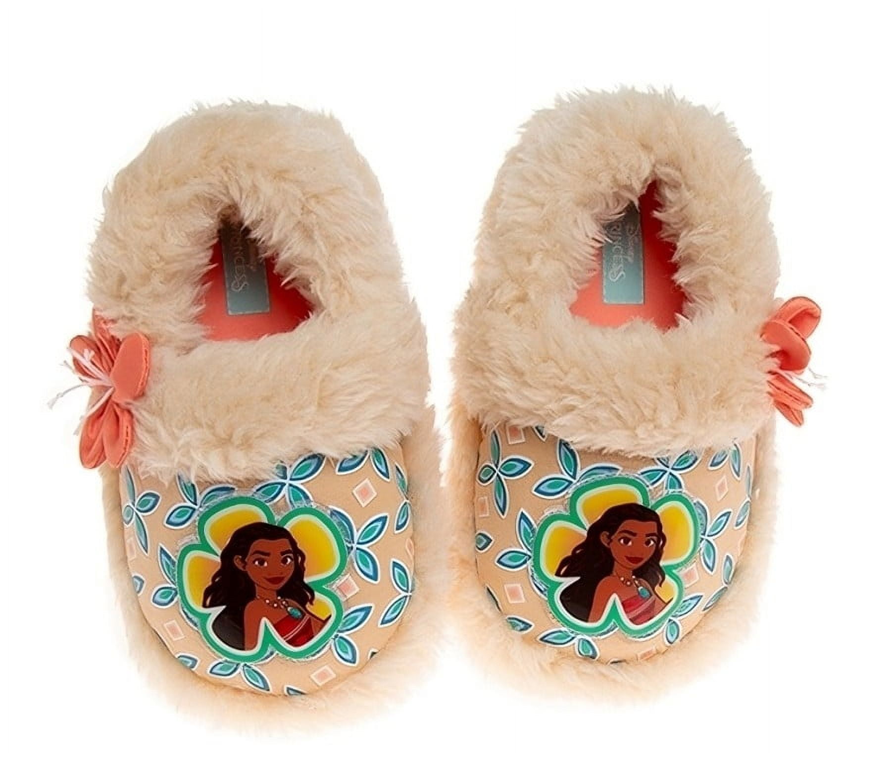 Disney Moana Toddler Girls' Dual Sizes Nylex Fabric Slippers