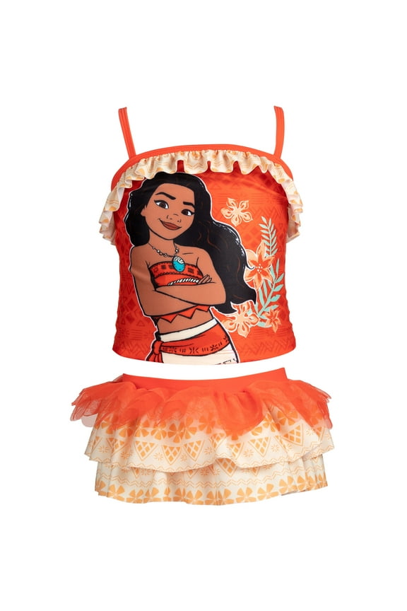 Moana Toddler Girls Tankini Top and Skirt Toddler to Big Kid