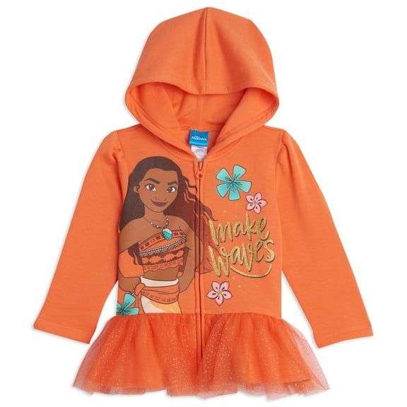 Disney Moana Toddler Girls Zip Up Hoodie Infant to Big Kid