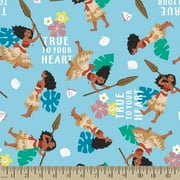 Disney Moana True to Your Heart 1 Yard Precut Fabric