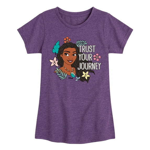 Disney Moana - Trust Your Journey - Toddler & Youth Girls Short Sleeve Graphic T-Shirt