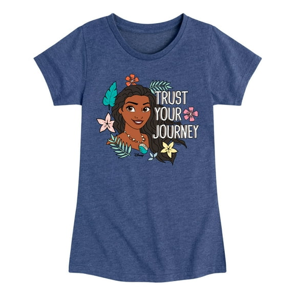 Disney Moana - Trust Your Journey - Toddler & Youth Girls Short Sleeve Graphic T-Shirt