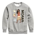 thumbnail image 1 of Disney - Moana Voyager Powerful Strong - Toddler & Youth Crewneck Fleece Sweatshirt, 1 of 5