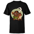 thumbnail image 1 of Disney Moana and Maui Best Friends Adventure Together - Short Sleeve T-Shirt for Kids - Customized-Black, 1 of 5