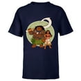thumbnail image 1 of Disney Moana and Maui Best Friends Adventure Together - Short Sleeve T-Shirt for Kids - Customized-Navy, 1 of 5