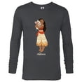 thumbnail image 1 of Disney Moana and Pua T-Shirt - Long Sleeve T-Shirt for Men - Customized-Charcoal Heather, 1 of 5