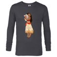 thumbnail image 1 of Disney Moana and Pua T-Shirt - Long Sleeve T-Shirt for Men - Customized-Charcoal Heather, 1 of 5
