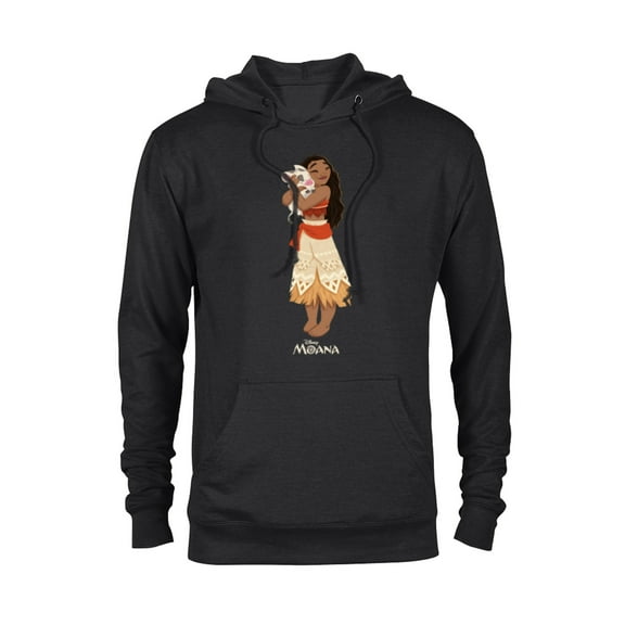 Disney Moana and Pua T-Shirt - Pullover Hoodie for Adults - Customized-Black