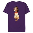 thumbnail image 1 of Disney Moana and Pua T-Shirt- Short Sleeve Blended T-Shirt for Adults - Customized-Purple, 1 of 5