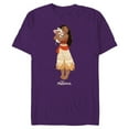 thumbnail image 1 of Disney Moana and Pua T-Shirt- Short Sleeve Blended T-Shirt for Adults - Customized-Purple, 1 of 5