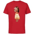 thumbnail image 1 of Disney Moana and Pua T-Shirt - Short Sleeve Cotton T-Shirt for Adults - Customized-Red, 1 of 5