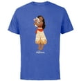 thumbnail image 1 of Disney Moana and Pua T-Shirt - Short Sleeve Cotton T-Shirt for Adults - Customized-Royal Heather, 1 of 5