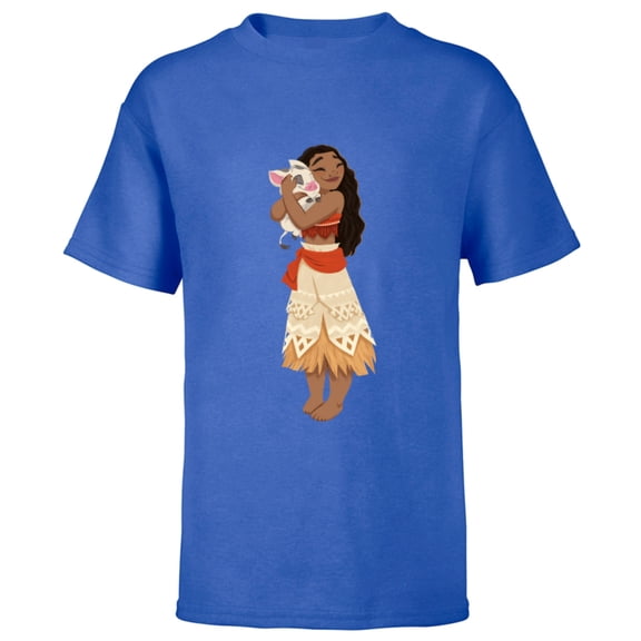 Disney Moana and Pua T-Shirt - Short Sleeve T-Shirt for Kids - Customized-Royal