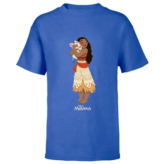Disney Moana and Pua T-Shirt - Short Sleeve T-Shirt for Kids - Customized-Royal