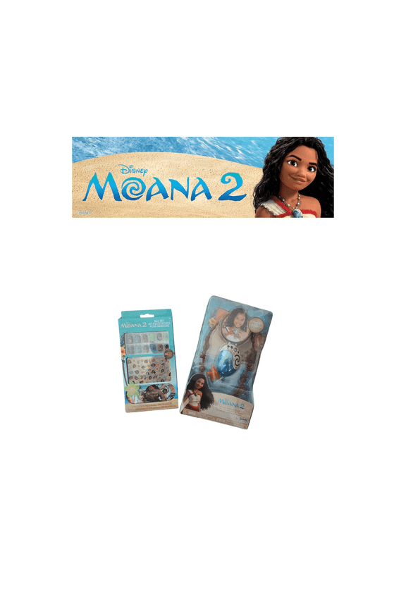Moana 2 Shell Sea Star Necklace and 12-Piece Nail Set