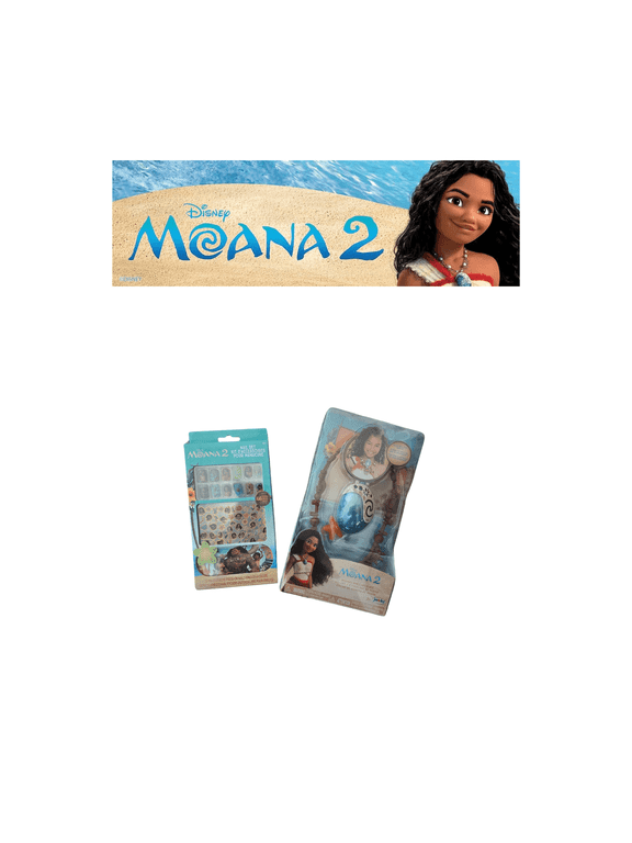 Moana 2 Shell Sea Star Necklace and 12-Piece Nail Set