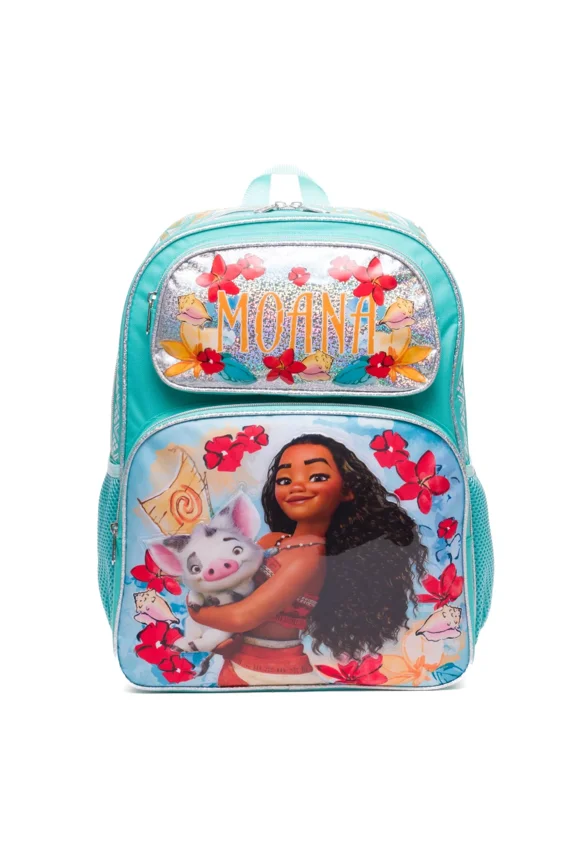 Disney Moana2 16" School Backpack With 2 Mesh Side Pockets