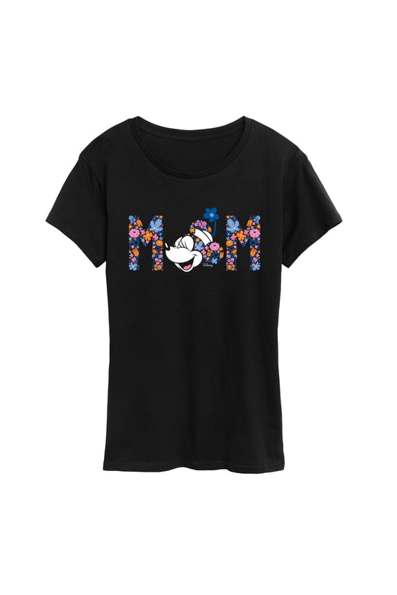 - Mom Minnie Florals - Women's Short Sleeve Graphic T-Shirt