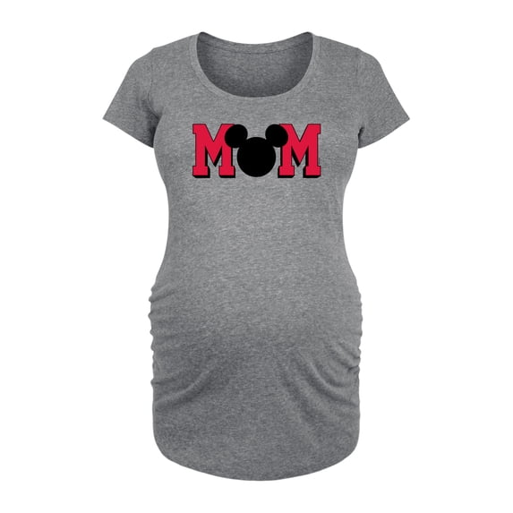 Disney - Mom Mouse Silhouette - Women's Maternity Scoop Neck Graphic T-Shirt