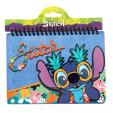 Disney Stitch Spiral Notebooks, Pocket Notebooks, 5-x-8-inch, Multicolor, 1 Pack