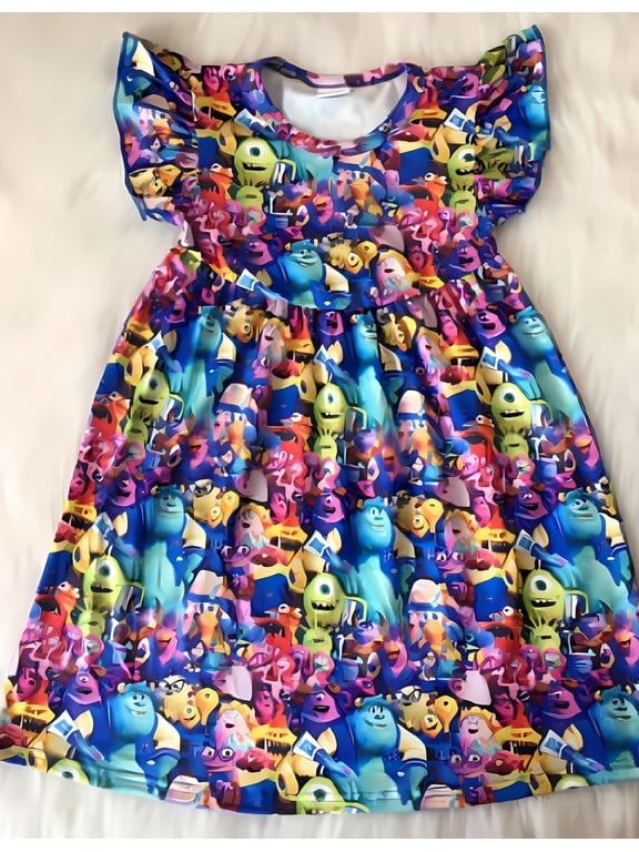 Mike Wazowski Cotton Dress (Girls')