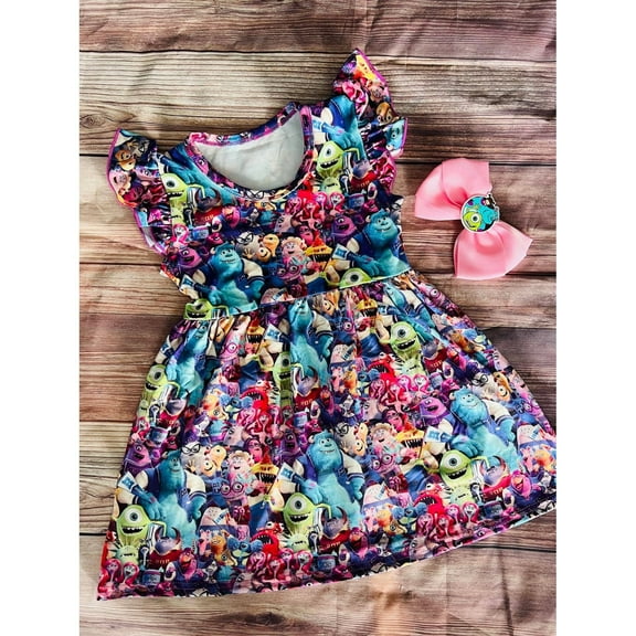 Disney Monster Inc Cotton dress Girl 12 months+
