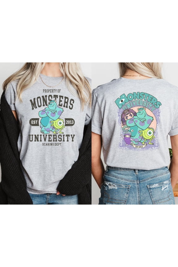 Disney Monster University Est 2013 Mike And Sully Pixar T-Shirt All size S-3XL