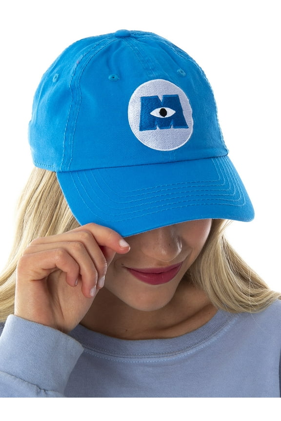 Disney Monsters Inc. Embroidered Logo Hat Adjustable Strap Baseball Cap
