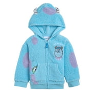 DISNEY Monsters Inc. Mike Sully Cozy Sherpa Cosplay Hoodie Infant to Little Kid
