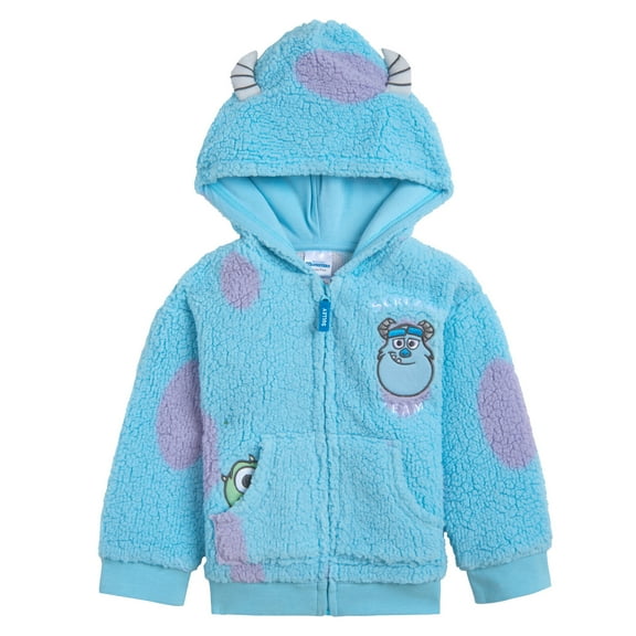 Disney Monsters Inc. Mike Sully Cozy Sherpa Cosplay Hoodie Infant to Little Kid