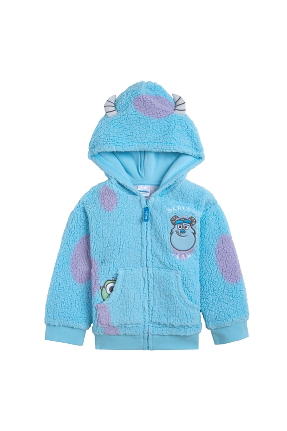 Monsters Inc. Mike Sully Cozy Sherpa Cosplay Hoodie Infant to Little Kid