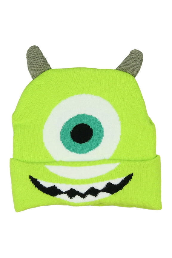 Disney Monsters Inc. Mike Wazowski Beanie Embroidered Character Costume Hat