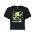 thumbnail image 1 of Disney Monsters Inc - Mike Yay It's My Birthday - Juniors Cropped Cotton Blend T-Shirt, 1 of 5