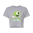 thumbnail image 1 of Disney Monsters Inc - Mike Yay It's My Birthday - Juniors Cropped Cotton Blend T-Shirt, 1 of 5