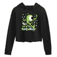 thumbnail image 1 of Disney Monsters Inc - Mike Yay It's My Birthday - Juniors Cropped Pullover Hoodie, 1 of 5