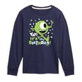 thumbnail image 1 of Disney Monsters Inc - Mike Yay It's My Birthday - Toddler & Youth Long Sleeve Graphic T-Shirt, 1 of 5