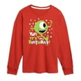 thumbnail image 1 of Disney Monsters Inc - Mike Yay It's My Birthday - Toddler & Youth Long Sleeve Graphic T-Shirt, 1 of 5