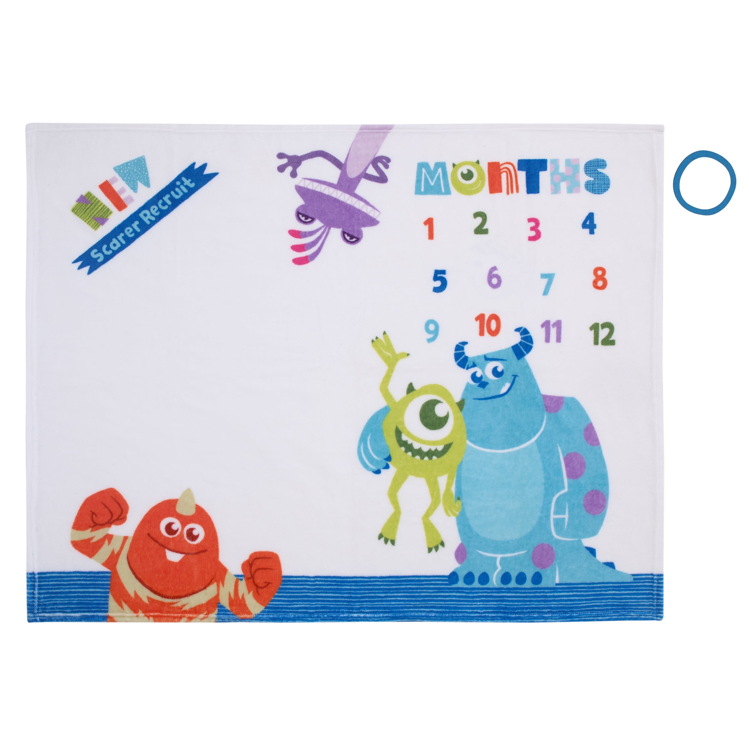 Disney Monsters Inc. Photo Op Milestone Baby Blanket Walmart